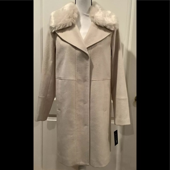 Kenneth Cole wool blend Walker coat oat XS - Picture 2 of 12